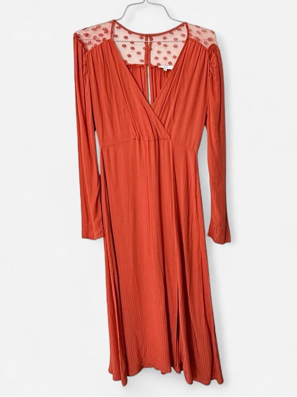 Renaissance Milkmaid Cottagecore boho midi dress floral mesh Anthropologie